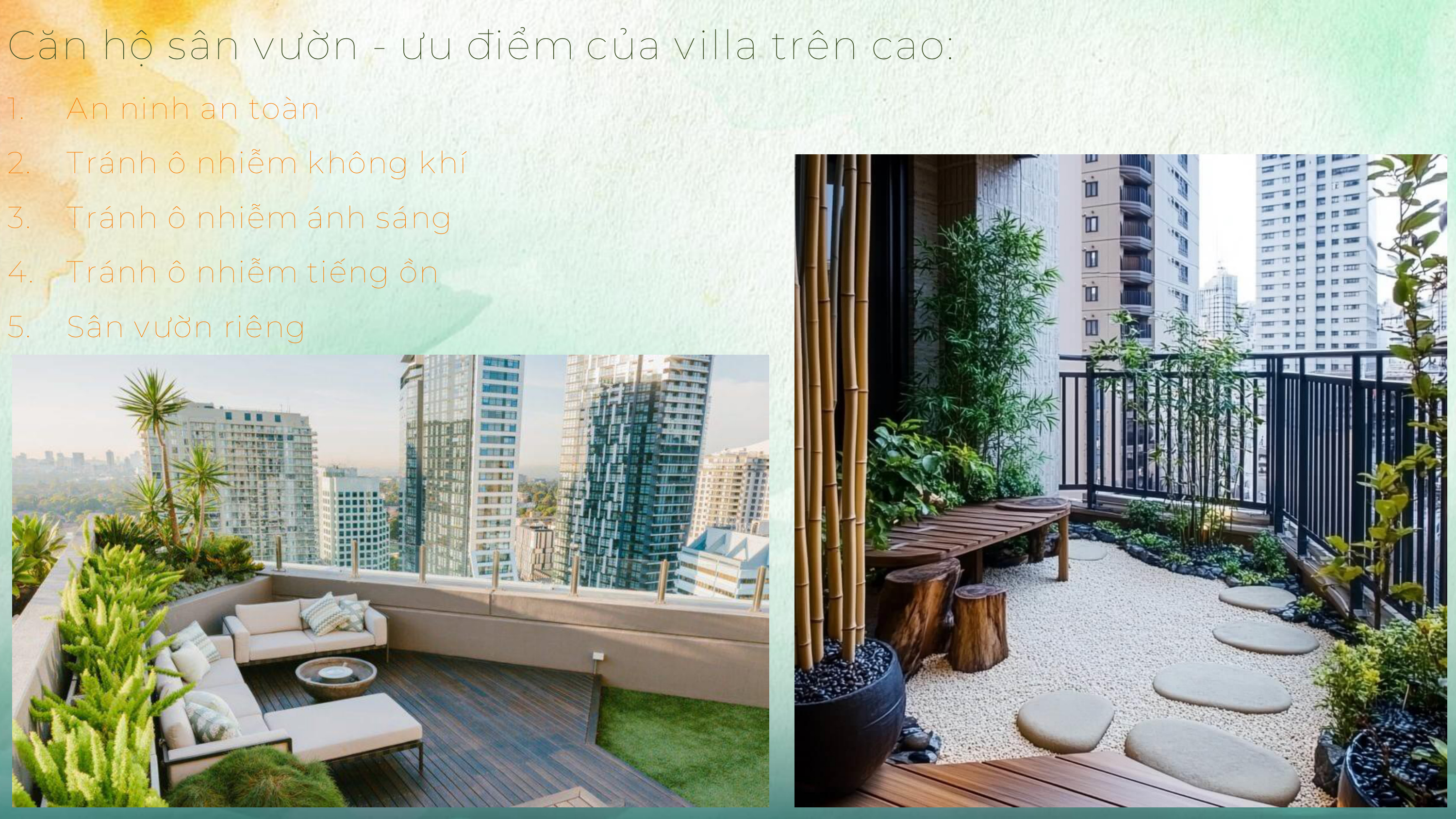 Căn hộ sân vườn Villa trên cao tháp F2